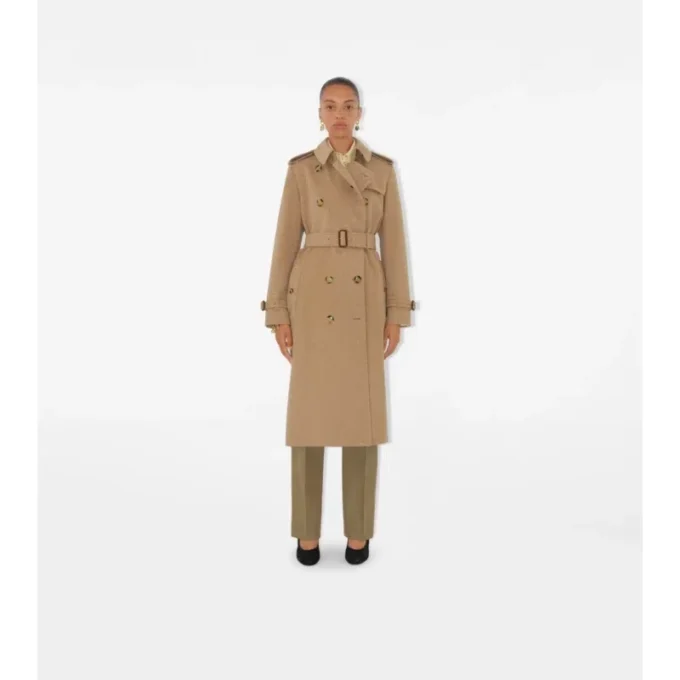 Lång Kensington-trenchcoat i kashmir Lång Kensington-trenchcoat i kashmir