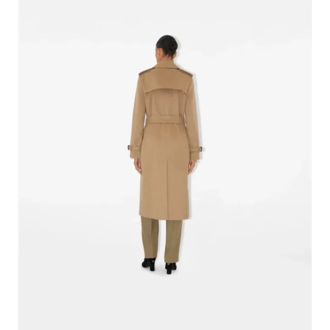 Lång Kensington-trenchcoat i kashmir Lång Kensington-trenchcoat i kashmir
