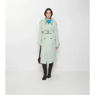 Lång, lätt Trench Coat i bomull, modell Fitzrovia
