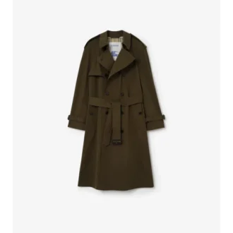 Lång, lätt trenchcoat i bomull Lång, lätt trenchcoat i bomull