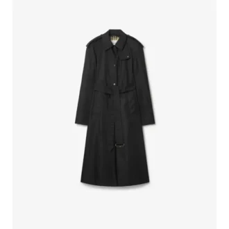 Lång nylon Car Coat med huva