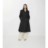 Lång nylon Car Coat med huva Lång nylon Car Coat med huva
