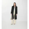 Lång nylon Car Coat med huva Lång nylon Car Coat med huva