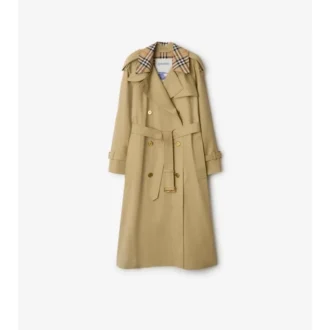 Lång rutig krage Castleford Trench Coat