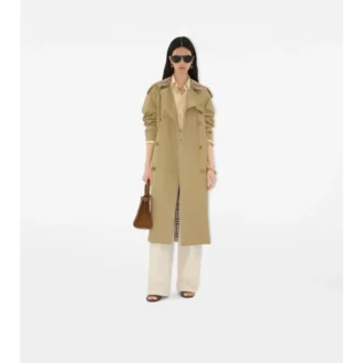 Lång rutig krage Castleford Trench Coat