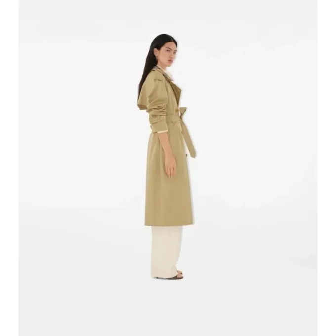 Lång rutig krage Castleford Trench Coat