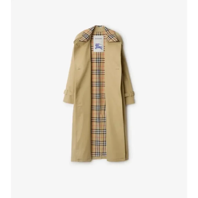 Lång rutig krage Castleford Trench Coat