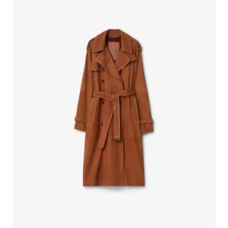 Lång Trench Coat i nubuck, Castleford