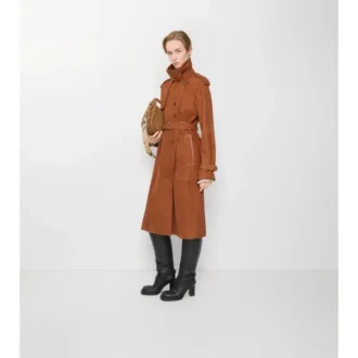 Lång Trench Coat i nubuck, Castleford