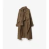 Lång Trench Coat i siden Lång Trench Coat i siden