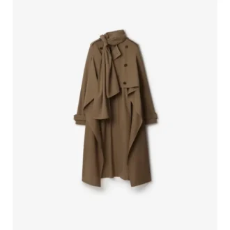 Lång Trench Coat i siden