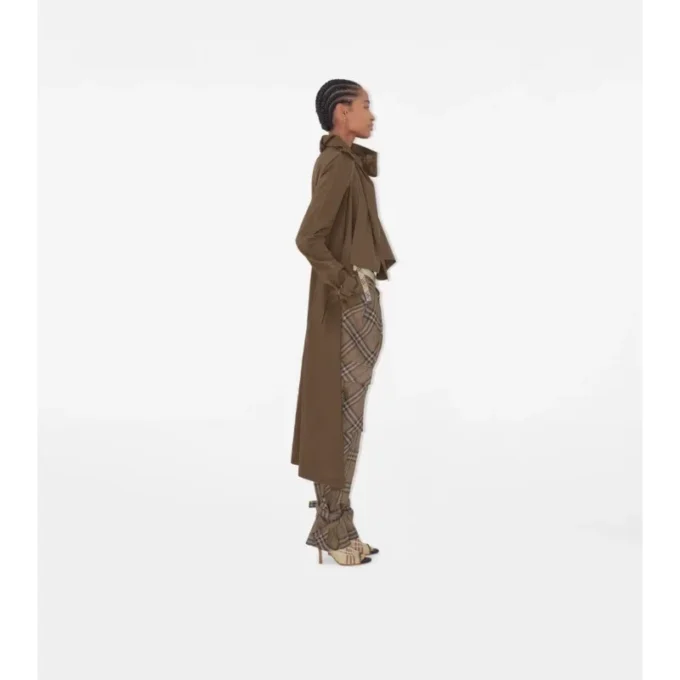 Lång Trench Coat i siden Lång Trench Coat i siden