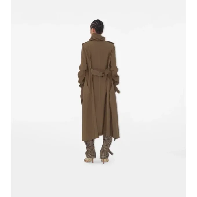 Lång Trench Coat i siden Lång Trench Coat i siden