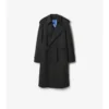 Lång trenchcoat i bondad stretchull Lång trenchcoat i bondad stretchull