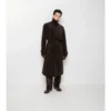 Lång trenchcoat i corduroy Lång trenchcoat i corduroy