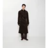 Lång trenchcoat i corduroy Lång trenchcoat i corduroy