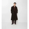 Lång trenchcoat i corduroy Lång trenchcoat i corduroy