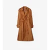Lång trenchcoat i nylonblandning Lång trenchcoat i nylonblandning