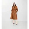 Lång trenchcoat i nylonblandning Lång trenchcoat i nylonblandning