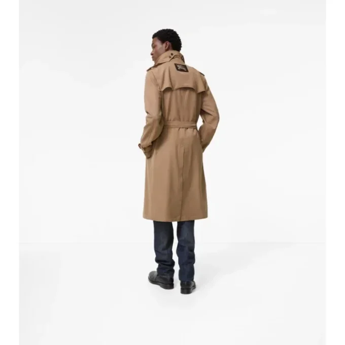 Lång trenchcoat i silke och bomull, Foxfield Lång trenchcoat i silke och bomull, Foxfield