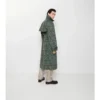 Lång trenchcoat i viskosblandning i barockstil Lång trenchcoat i viskosblandning i barockstil