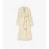 Lång Trerose-Trench Coat i canvas Lång Trerose-Trench Coat i canvas