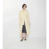 Lång Trerose-Trench Coat i canvas Lång Trerose-Trench Coat i canvas