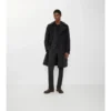 Lång, vadderad Trench Coat i bomull och nylon Lång, vadderad Trench Coat i bomull och nylon