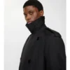 Lång, vadderad Trench Coat i bomull och nylon Lång, vadderad Trench Coat i bomull och nylon