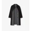 Lång vändbar Parkbury-Car Coat i rutig ull Lång vändbar Parkbury-Car Coat i rutig ull