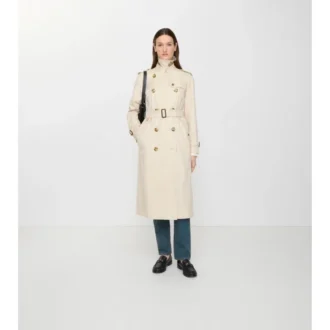 Lång Waterloo-trenchcoat i Tropical Gabardine