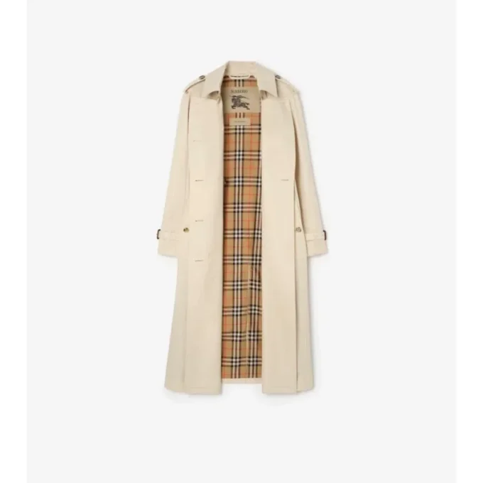 Lång Waterloo-trenchcoat i Tropical Gabardine Lång Waterloo-trenchcoat i Tropical Gabardine