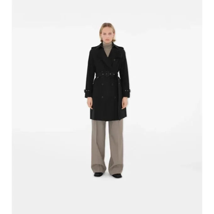 Lätt Kensington-Trench Coat i mellanglängd Lätt Kensington-Trench Coat i mellanglängd