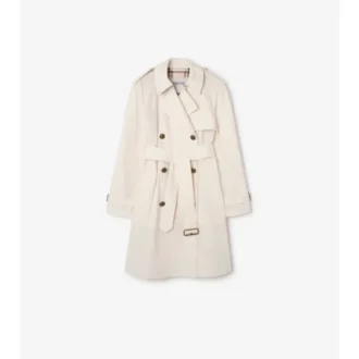 Lätt Trench Coat i bomull i medellängd, Belgravia