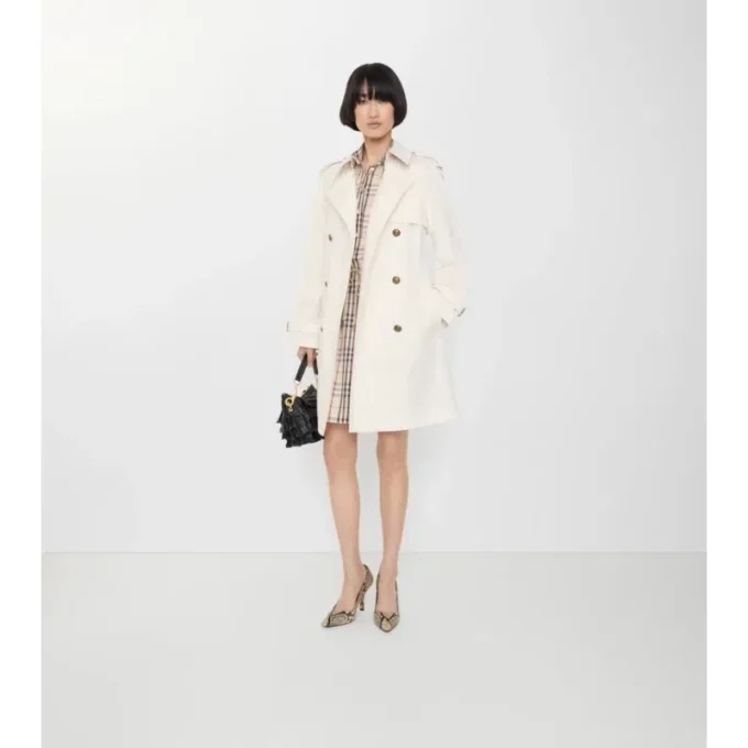 Lätt Trench Coat i bomull i medellängd, Belgravia Lätt Trench Coat i bomull i medellängd, Belgravia
