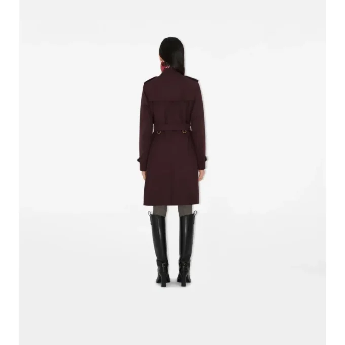 Mellanglång Kensington-trenchcoat i Gabardine Mellanglång Kensington-trenchcoat i Gabardine