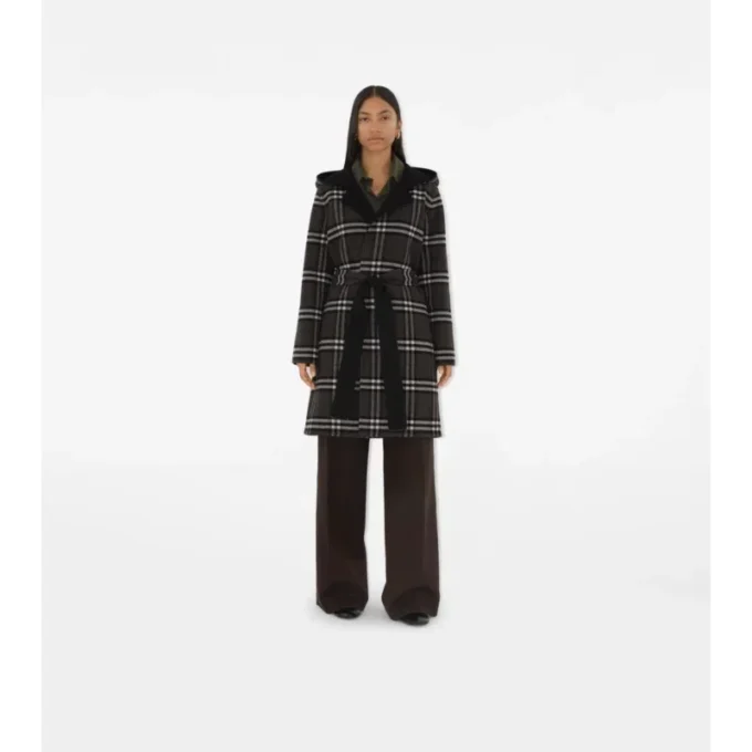 Mellanglång vändbar ull Car Coat Mellanglång vändbar ull Car Coat