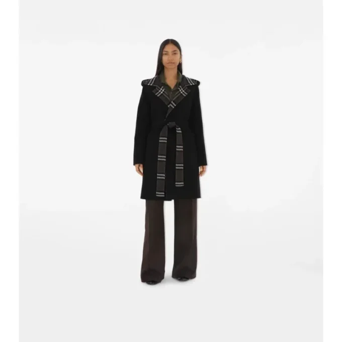 Mellanglång vändbar ull Car Coat Mellanglång vändbar ull Car Coat