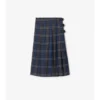 Midi-kilt i rutig ull Midi-kilt i rutig ull