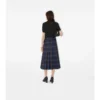 Midi-kilt i rutig ull Midi-kilt i rutig ull