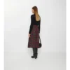 Midi-kilt i rutig ullblandning Midi-kilt i rutig ullblandning