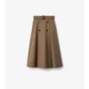 Midi-kjol i gabardine Midi-kjol i gabardine