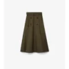 Midi-kjol i gabardine Midi-kjol i gabardine