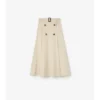 Midi-kjol i gabardine Midi-kjol i gabardine