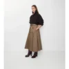 Midi-kjol i gabardine Midi-kjol i gabardine