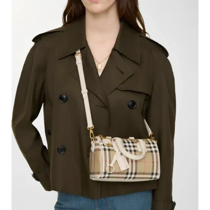 Mini Check Bowling Bag Mini Check Bowling Bag