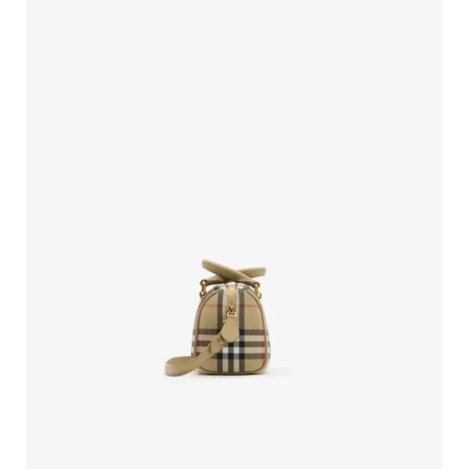 Mini Check Bowling Bag Mini Check Bowling Bag