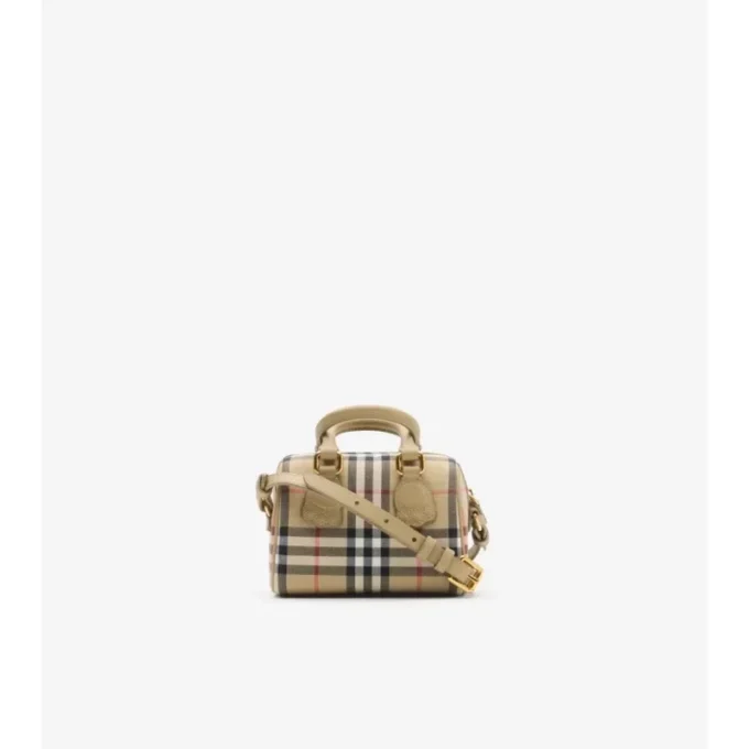 Mini Check Bowling Bag Mini Check Bowling Bag