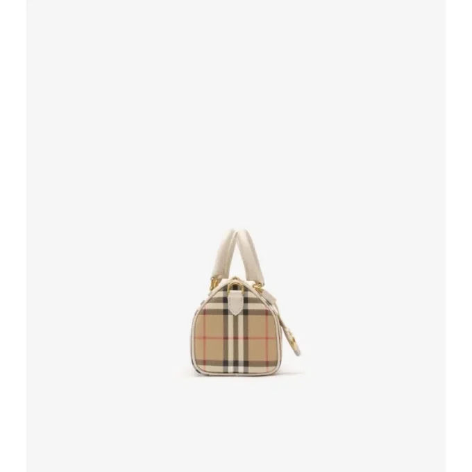 Mini Check Bowling Bag Mini Check Bowling Bag