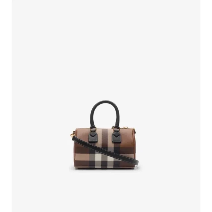 Mini Check Bowling Bag Mini Check Bowling Bag